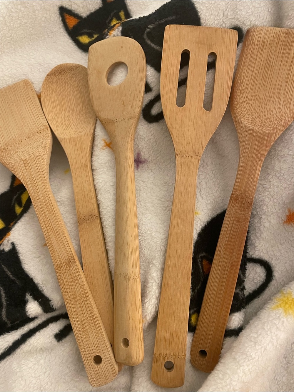 Natural Bamboo Kitchen Utensil Set - 5-Piece